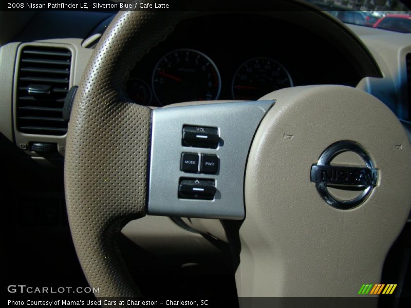 Silverton Blue / Cafe Latte 2008 Nissan Pathfinder LE