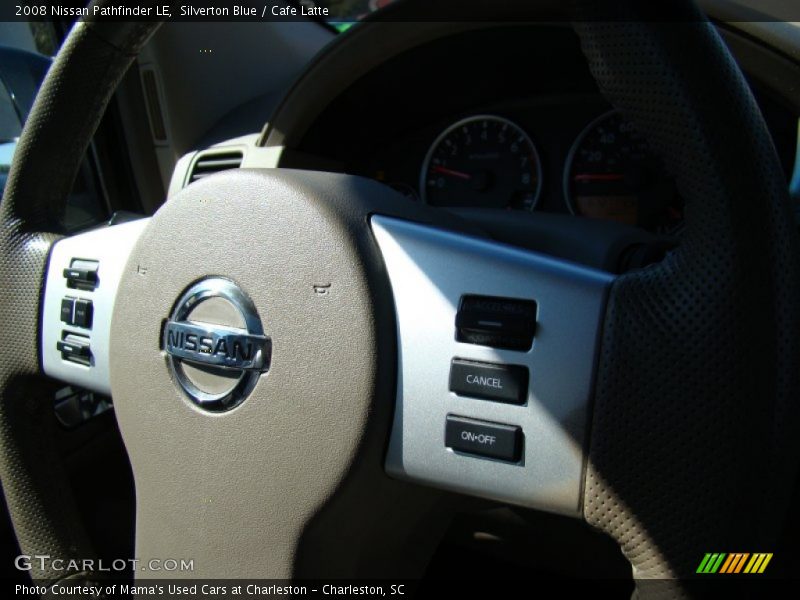 Silverton Blue / Cafe Latte 2008 Nissan Pathfinder LE