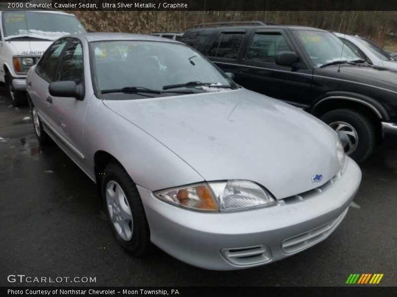 Ultra Silver Metallic / Graphite 2000 Chevrolet Cavalier Sedan