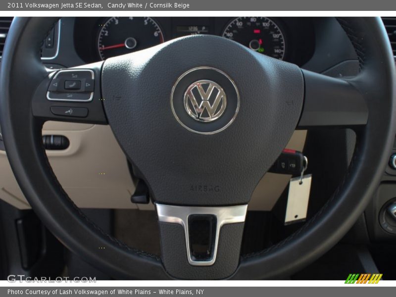 Candy White / Cornsilk Beige 2011 Volkswagen Jetta SE Sedan