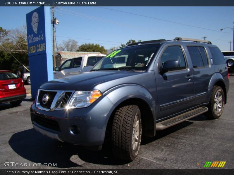 Silverton Blue / Cafe Latte 2008 Nissan Pathfinder LE