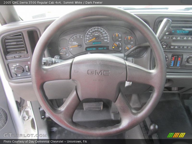 Summit White / Dark Pewter 2005 GMC Sierra 3500 Regular Cab 4x4