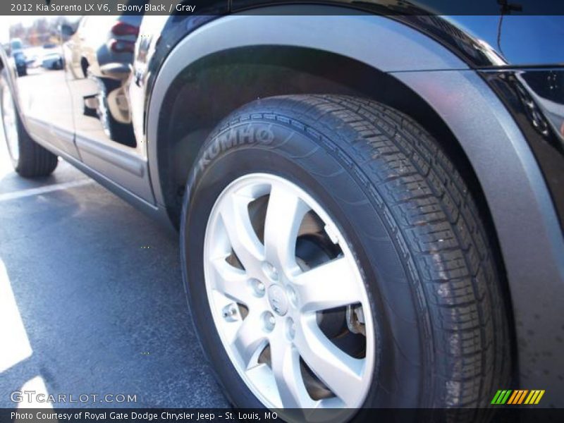 Ebony Black / Gray 2012 Kia Sorento LX V6