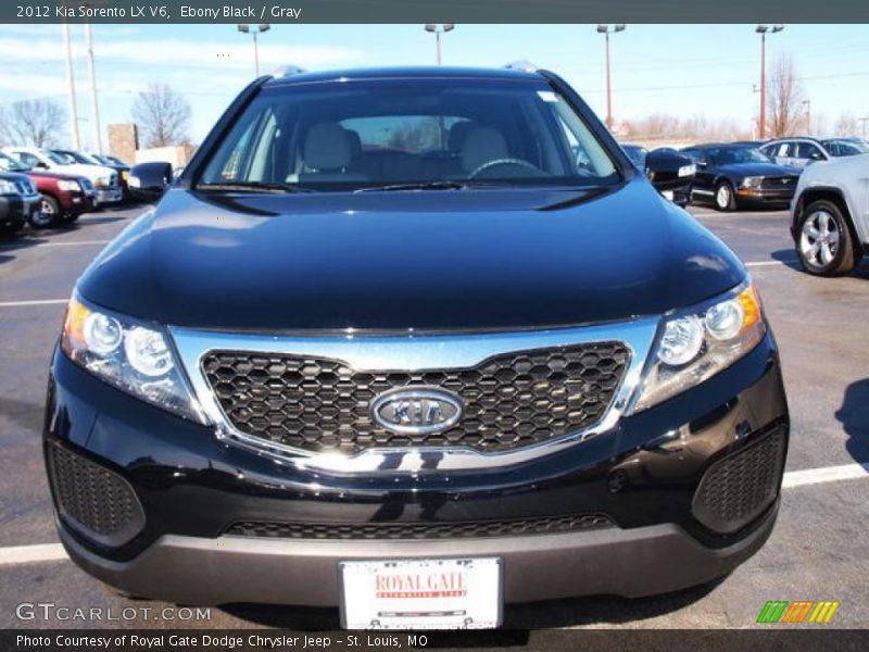 Ebony Black / Gray 2012 Kia Sorento LX V6