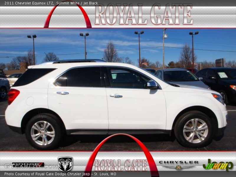 Summit White / Jet Black 2011 Chevrolet Equinox LTZ