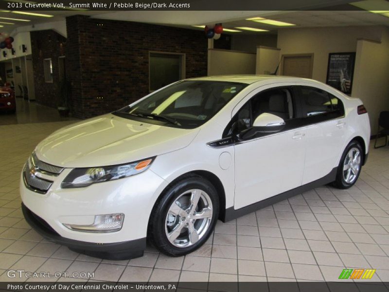 Summit White / Pebble Beige/Dark Accents 2013 Chevrolet Volt