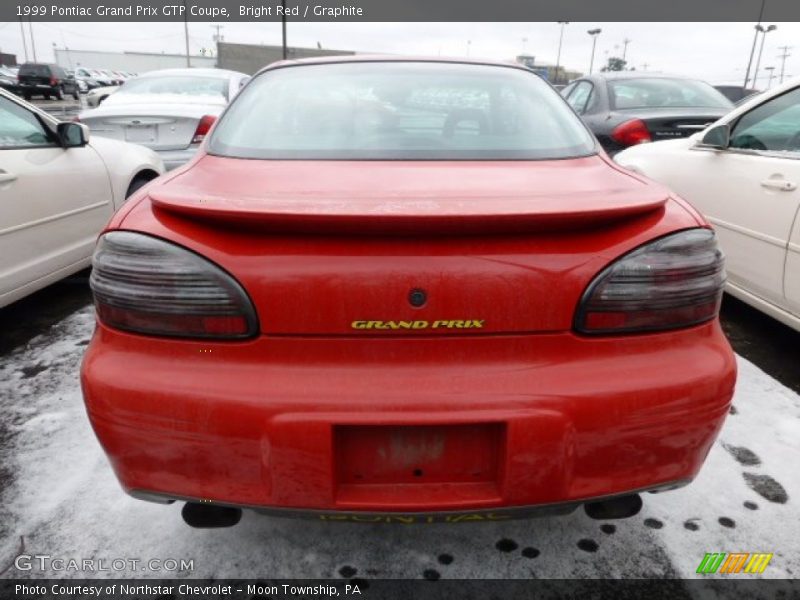 Bright Red / Graphite 1999 Pontiac Grand Prix GTP Coupe