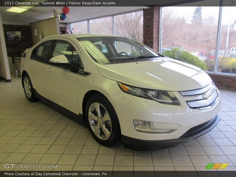 Summit White / Pebble Beige/Dark Accents 2013 Chevrolet Volt