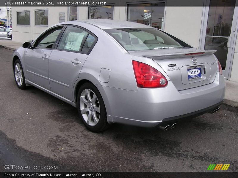 Radiant Silver Metallic / Frost 2007 Nissan Maxima 3.5 SE