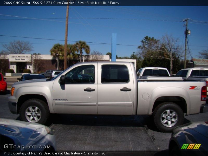 Silver Birch Metallic / Ebony 2009 GMC Sierra 1500 SLE Z71 Crew Cab 4x4
