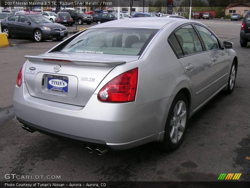 Radiant Silver Metallic / Frost 2007 Nissan Maxima 3.5 SE