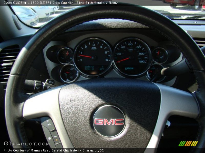 Silver Birch Metallic / Ebony 2009 GMC Sierra 1500 SLE Z71 Crew Cab 4x4