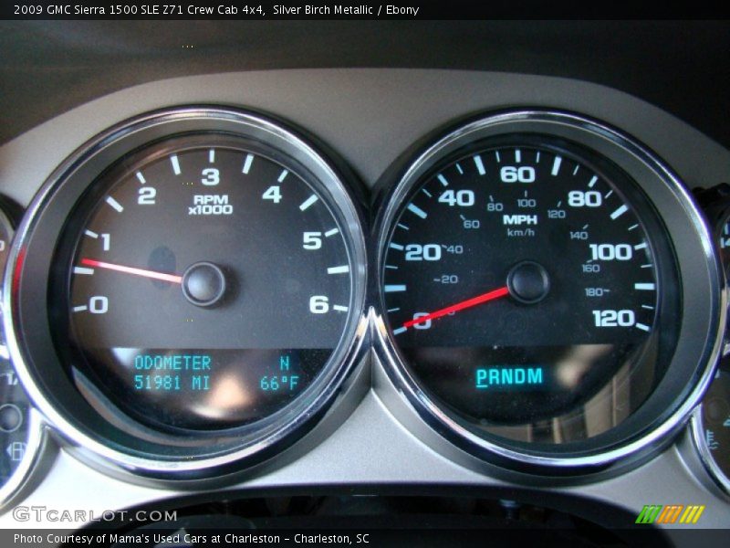 Silver Birch Metallic / Ebony 2009 GMC Sierra 1500 SLE Z71 Crew Cab 4x4