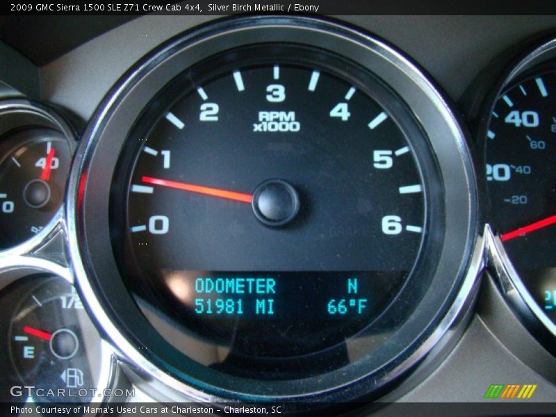 Silver Birch Metallic / Ebony 2009 GMC Sierra 1500 SLE Z71 Crew Cab 4x4