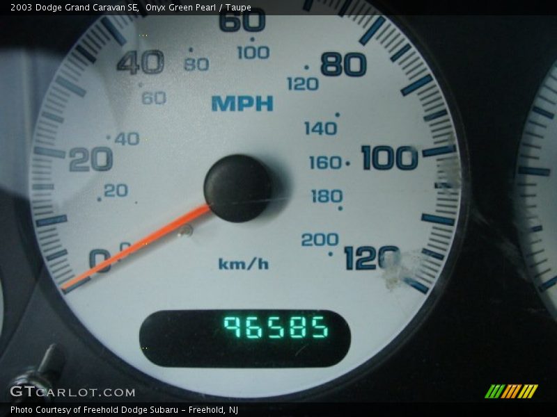 Onyx Green Pearl / Taupe 2003 Dodge Grand Caravan SE