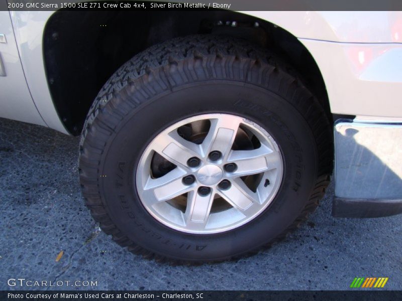 Silver Birch Metallic / Ebony 2009 GMC Sierra 1500 SLE Z71 Crew Cab 4x4