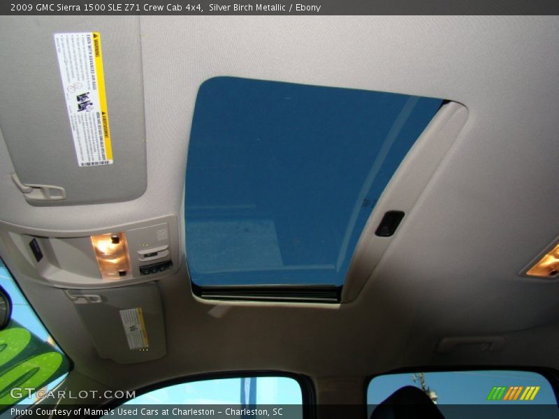 Silver Birch Metallic / Ebony 2009 GMC Sierra 1500 SLE Z71 Crew Cab 4x4