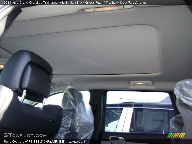 Brilliant Black Crystal Pearl / Trailhawk Black/Red Stitching 2013 Jeep Grand Cherokee Trailhawk 4x4