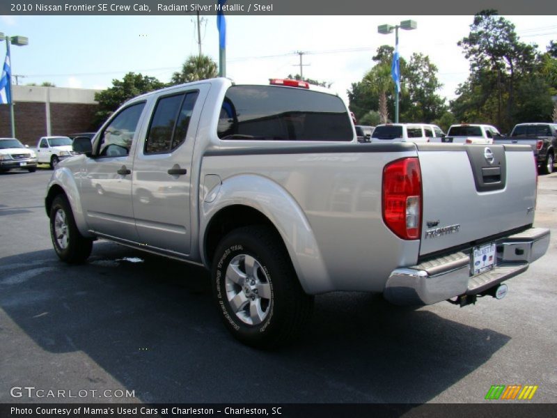 Radiant Silver Metallic / Steel 2010 Nissan Frontier SE Crew Cab