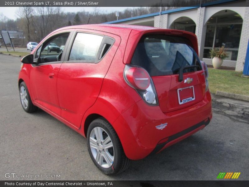 Salsa (Red) / Silver/Silver 2013 Chevrolet Spark LT