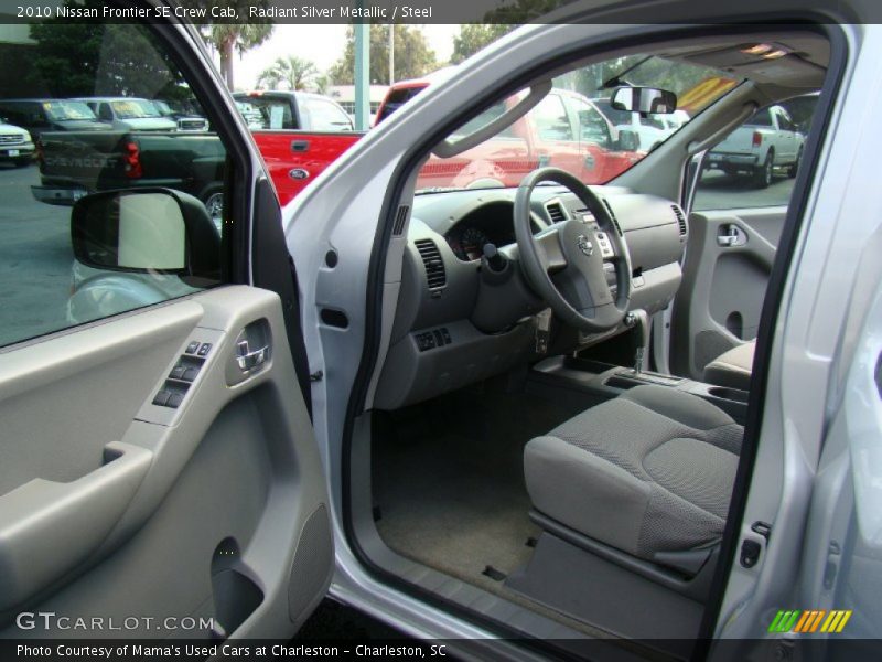 Radiant Silver Metallic / Steel 2010 Nissan Frontier SE Crew Cab