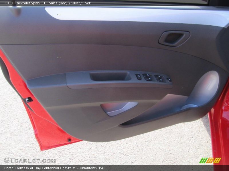 Salsa (Red) / Silver/Silver 2013 Chevrolet Spark LT