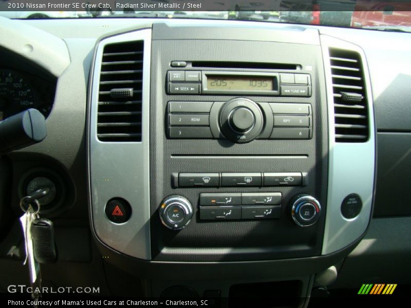 Radiant Silver Metallic / Steel 2010 Nissan Frontier SE Crew Cab