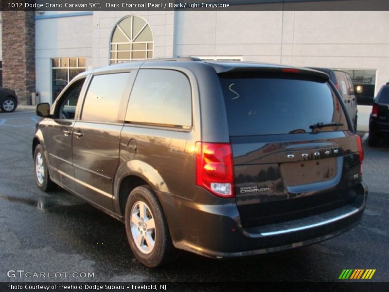 Dark Charcoal Pearl / Black/Light Graystone 2012 Dodge Grand Caravan SXT
