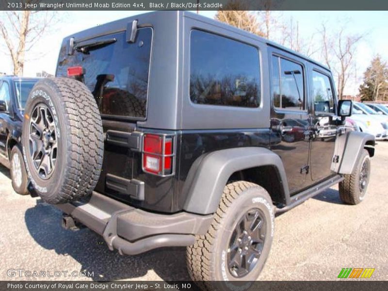 Black / Black/Dark Saddle 2013 Jeep Wrangler Unlimited Moab Edition 4x4