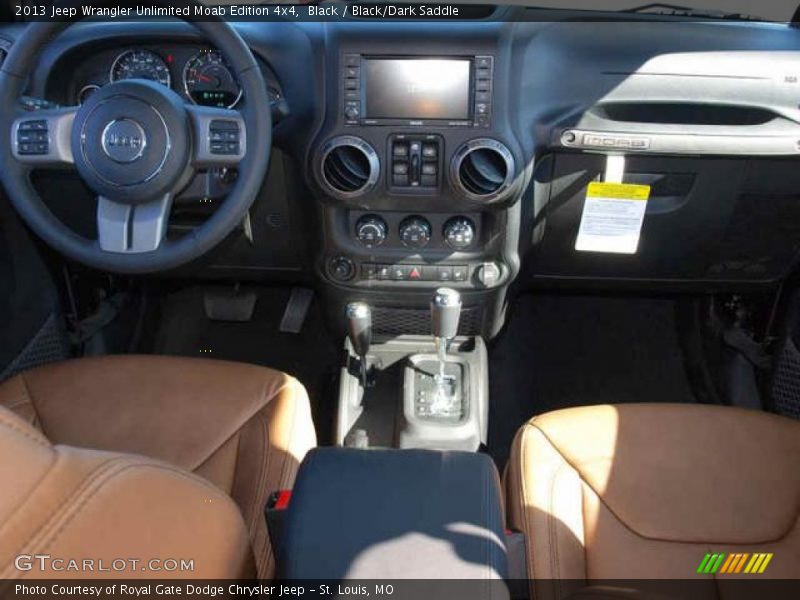 Black / Black/Dark Saddle 2013 Jeep Wrangler Unlimited Moab Edition 4x4