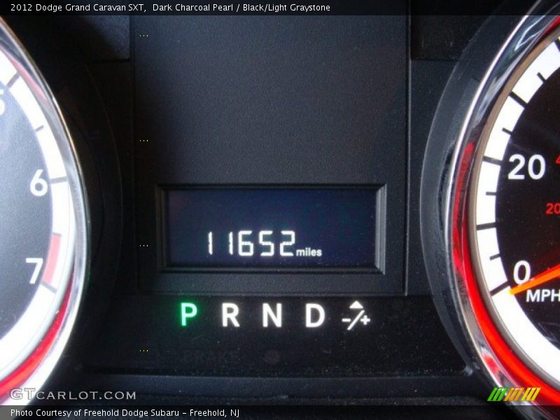 Dark Charcoal Pearl / Black/Light Graystone 2012 Dodge Grand Caravan SXT