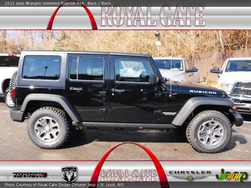 Black / Black 2013 Jeep Wrangler Unlimited Rubicon 4x4