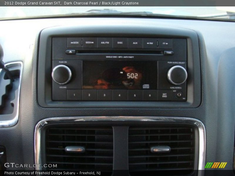 Dark Charcoal Pearl / Black/Light Graystone 2012 Dodge Grand Caravan SXT