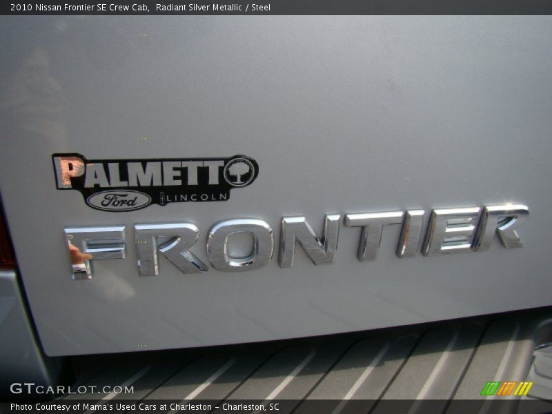 Radiant Silver Metallic / Steel 2010 Nissan Frontier SE Crew Cab
