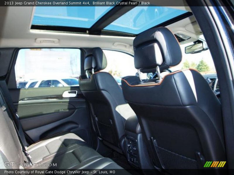 Brilliant Black Crystal Pearl / Black 2013 Jeep Grand Cherokee Overland Summit 4x4