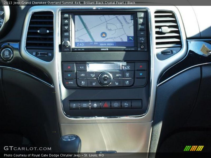 Brilliant Black Crystal Pearl / Black 2013 Jeep Grand Cherokee Overland Summit 4x4