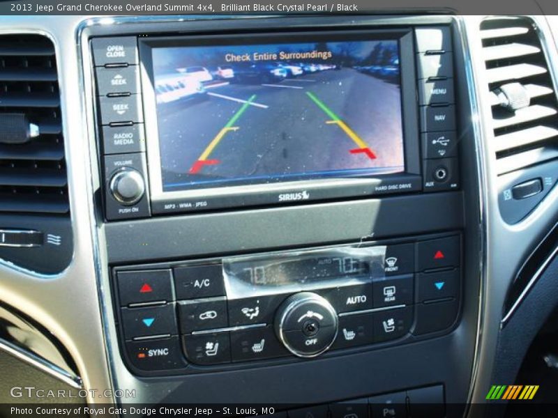 Brilliant Black Crystal Pearl / Black 2013 Jeep Grand Cherokee Overland Summit 4x4