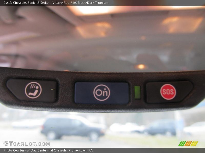 Victory Red / Jet Black/Dark Titanium 2013 Chevrolet Sonic LS Sedan