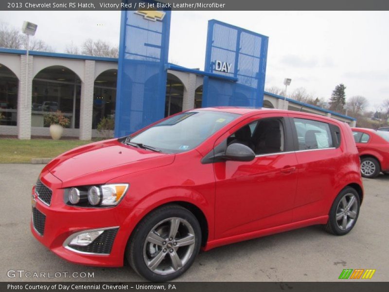 Victory Red / RS Jet Black Leather/Microfiber 2013 Chevrolet Sonic RS Hatch