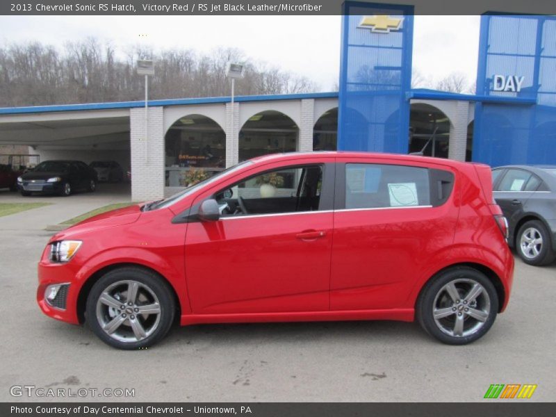 Victory Red / RS Jet Black Leather/Microfiber 2013 Chevrolet Sonic RS Hatch