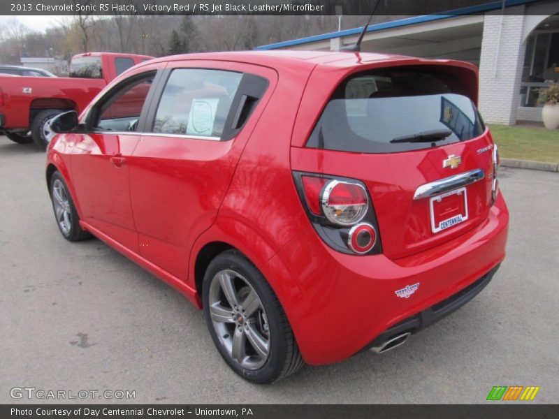 Victory Red / RS Jet Black Leather/Microfiber 2013 Chevrolet Sonic RS Hatch