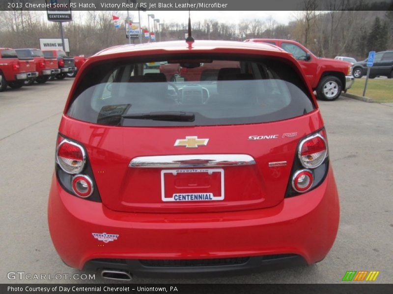Victory Red / RS Jet Black Leather/Microfiber 2013 Chevrolet Sonic RS Hatch