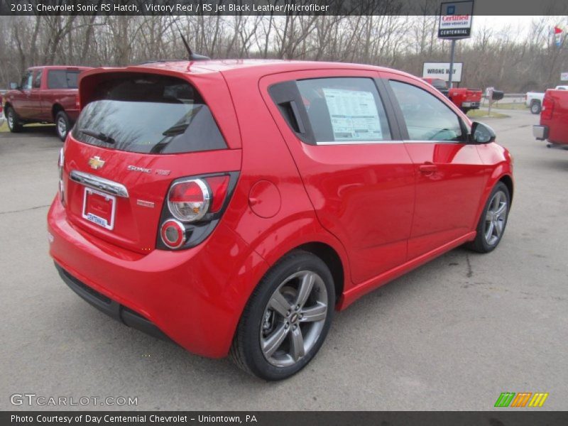 Victory Red / RS Jet Black Leather/Microfiber 2013 Chevrolet Sonic RS Hatch