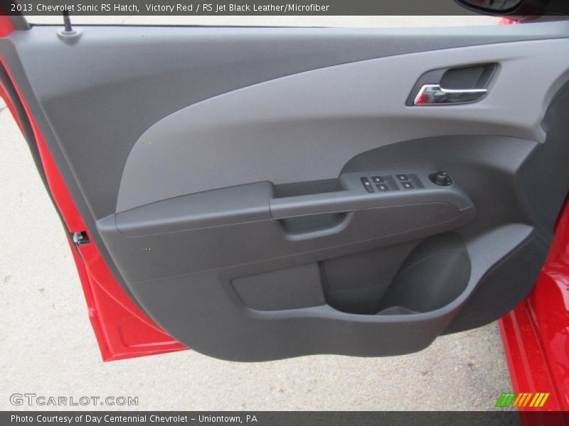 Victory Red / RS Jet Black Leather/Microfiber 2013 Chevrolet Sonic RS Hatch