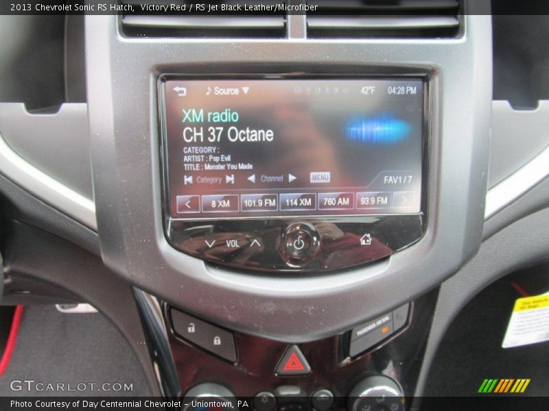 Victory Red / RS Jet Black Leather/Microfiber 2013 Chevrolet Sonic RS Hatch