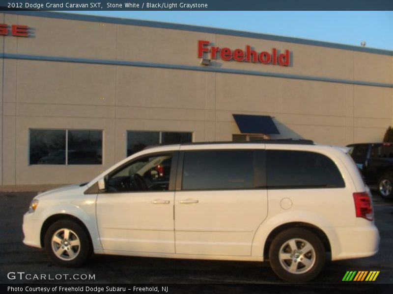Stone White / Black/Light Graystone 2012 Dodge Grand Caravan SXT