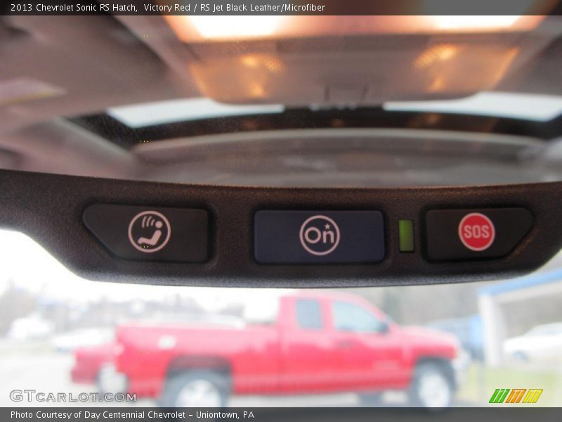Victory Red / RS Jet Black Leather/Microfiber 2013 Chevrolet Sonic RS Hatch