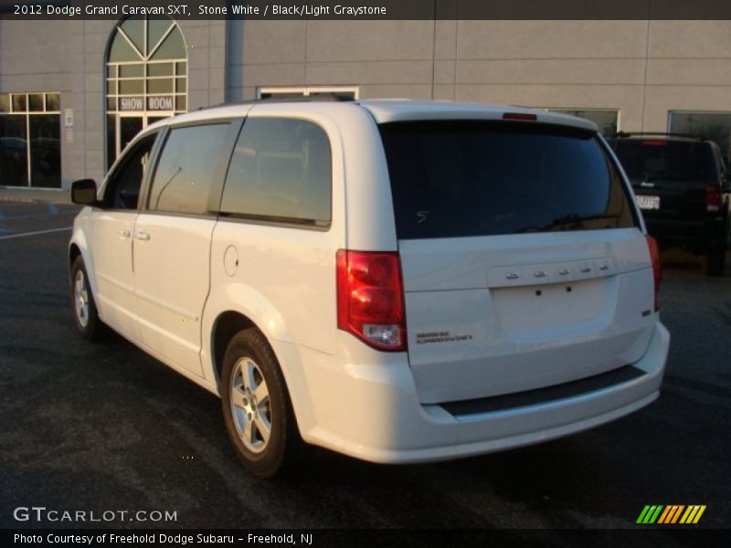 Stone White / Black/Light Graystone 2012 Dodge Grand Caravan SXT