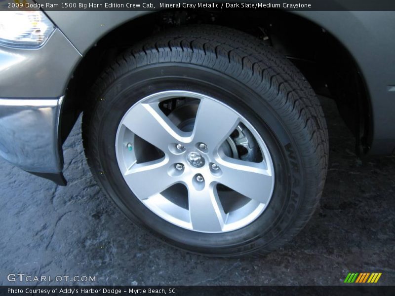 Mineral Gray Metallic / Dark Slate/Medium Graystone 2009 Dodge Ram 1500 Big Horn Edition Crew Cab