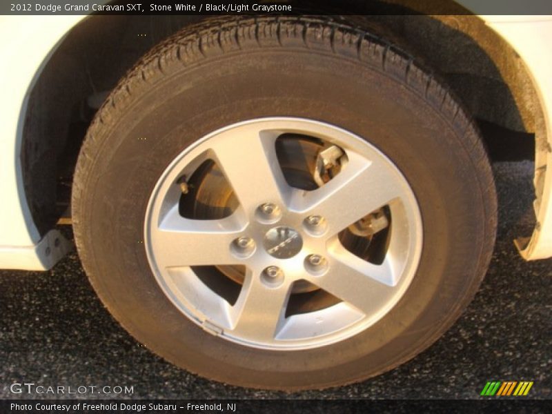 Stone White / Black/Light Graystone 2012 Dodge Grand Caravan SXT
